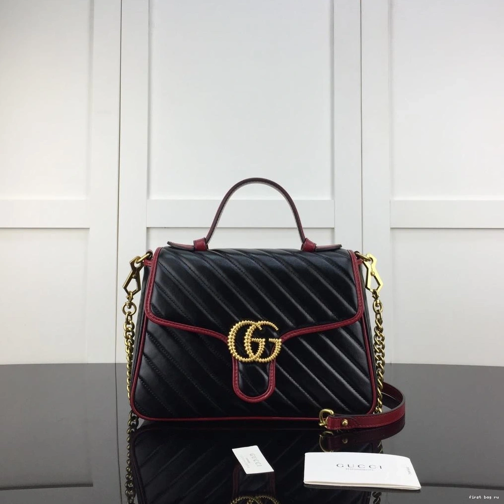 Firstbag ru small Marmont handle bag Gucci GG top 0814